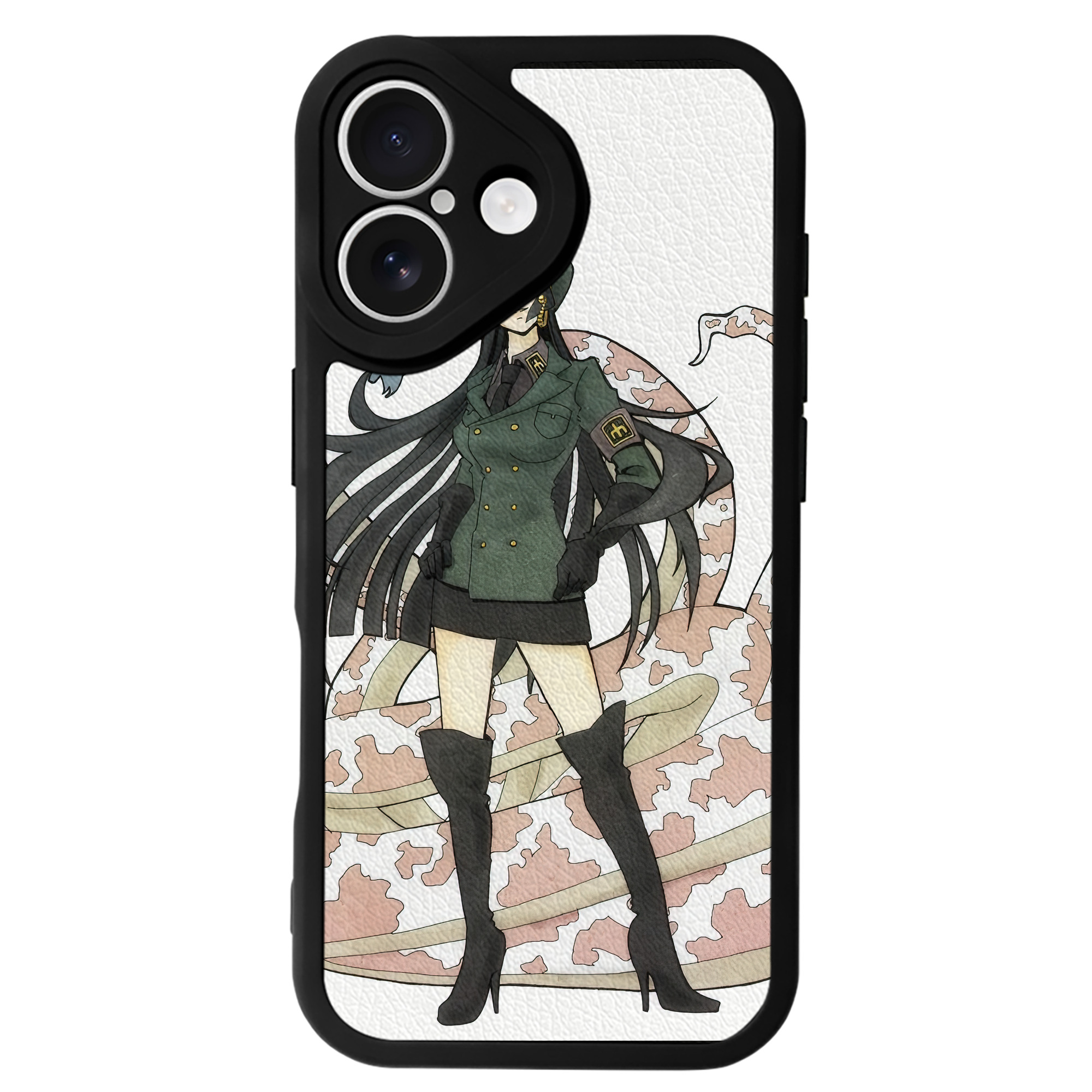 （画像用） ワンピース ONE PIECE 【iPhone 16シリーズ対応】シリコンスマホケース（レザー調） 材質：シリコン